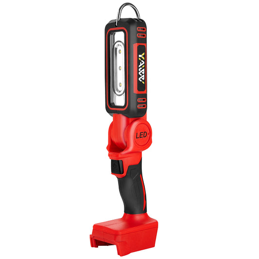 YAWV Cordless LED Work Light for Milwaukee M18 MAX Battery, Two Levels Adjustable Up to 1000 Lumens with Low Voltage Protection, 140 Degree Rotating Wide-angle Lighting for Workshop, Camping, Outdoor