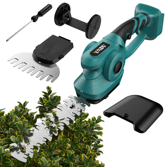 Cordless Hedge Trimmer for Makita 18V Battery(Battery not Included), 2 in 1 Handheld Hedge Trimmer with Grass Shear & Shrubbery Trimmer, 45° adjustable Grass Trimmer for Yard Lawn, Backyard, Garden