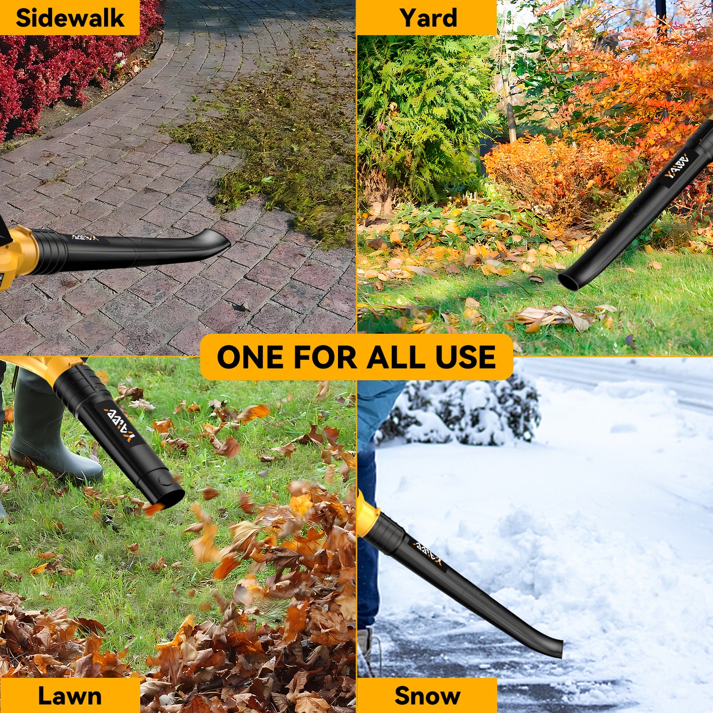 Cordless Leaf Blower for Dewalt 20V Max Battery,Handheld Electric Jobsite Air Blower,5 Variable Speed Up to 150MPH,100 CFM Powerful for Lawn Care,Snow Blow,Yard Clean(Battery Not Included)