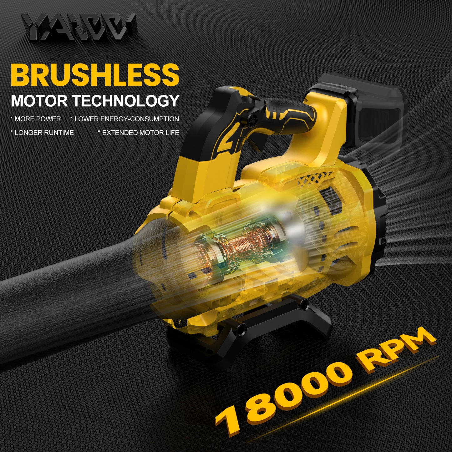 Cordless Leaf Blower for Dewalt 20V Max Battery, 480 CFM Electric Blower with Brushless Motor, Lockable to Maintain Speeds up to 130MPH, Handheld Blower for Snow Blowing, Lawn Care, Yard(Battery Not)